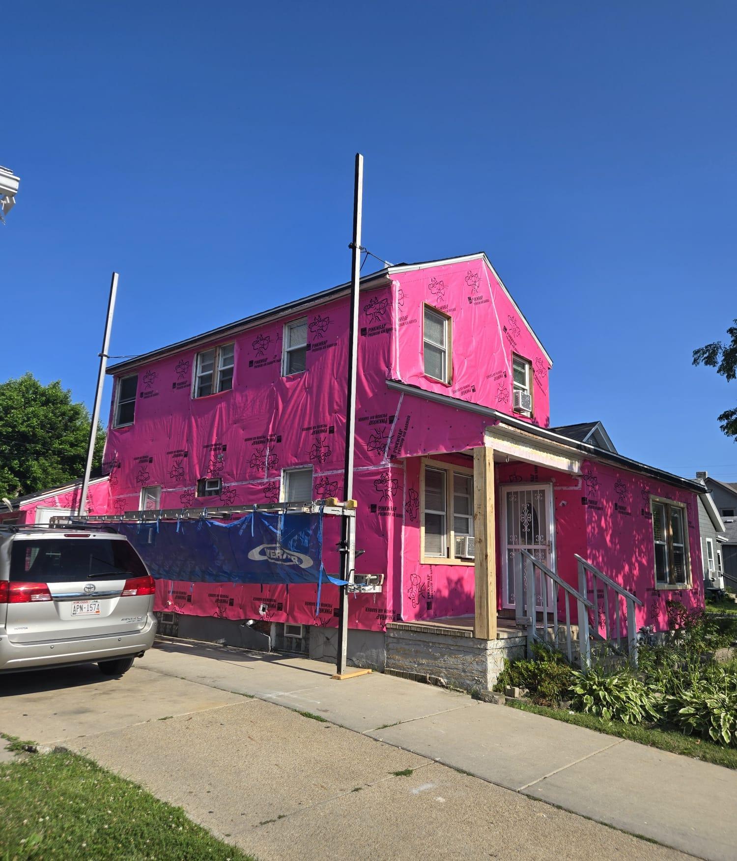 House wrap preparation for residential siding