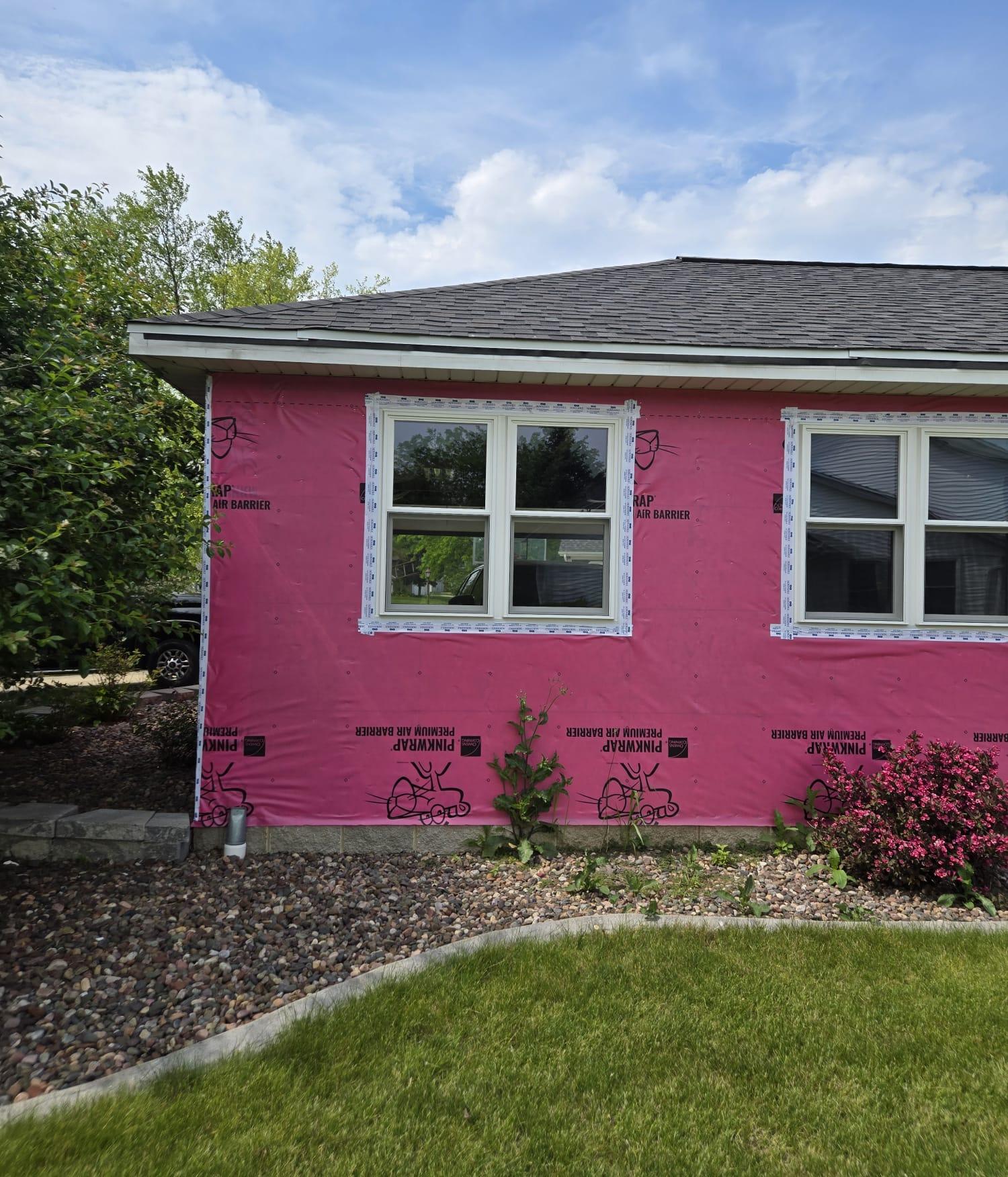 House wrap preparation for siding
